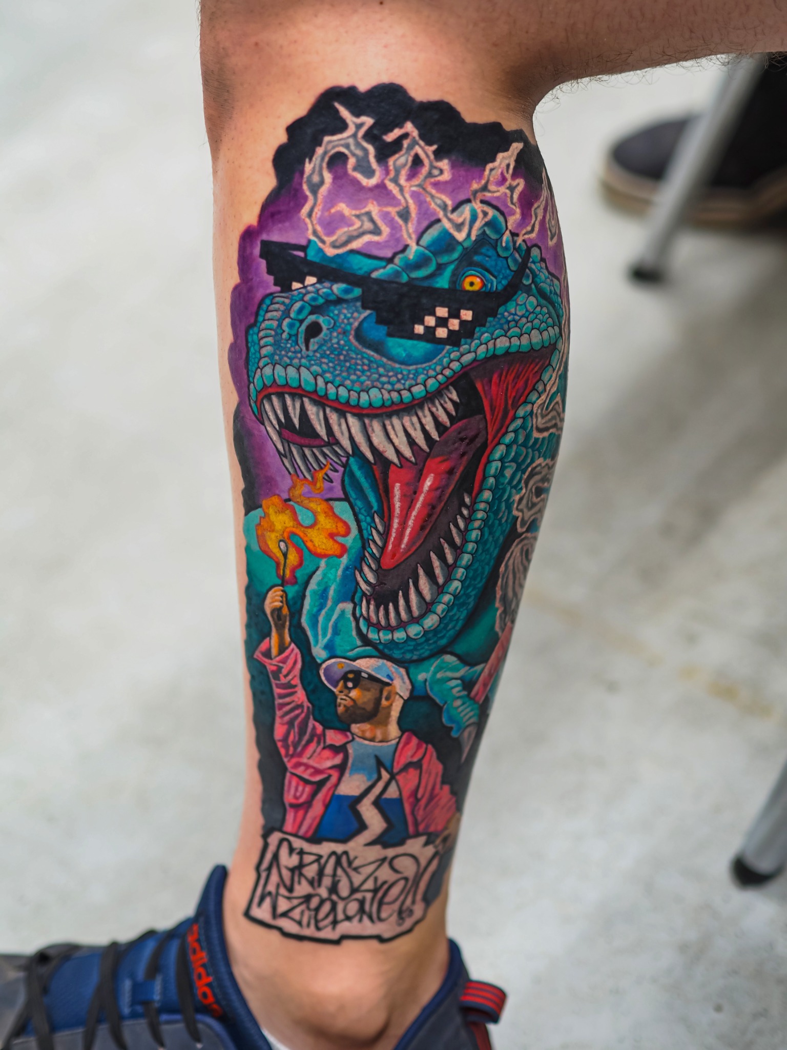 DINOCITYTATTOO – tatuaż dinozaura #1 – DINKZ ART DINOCITYTATTOO – tatuaż dinozaura #1 – DINKZ ART
