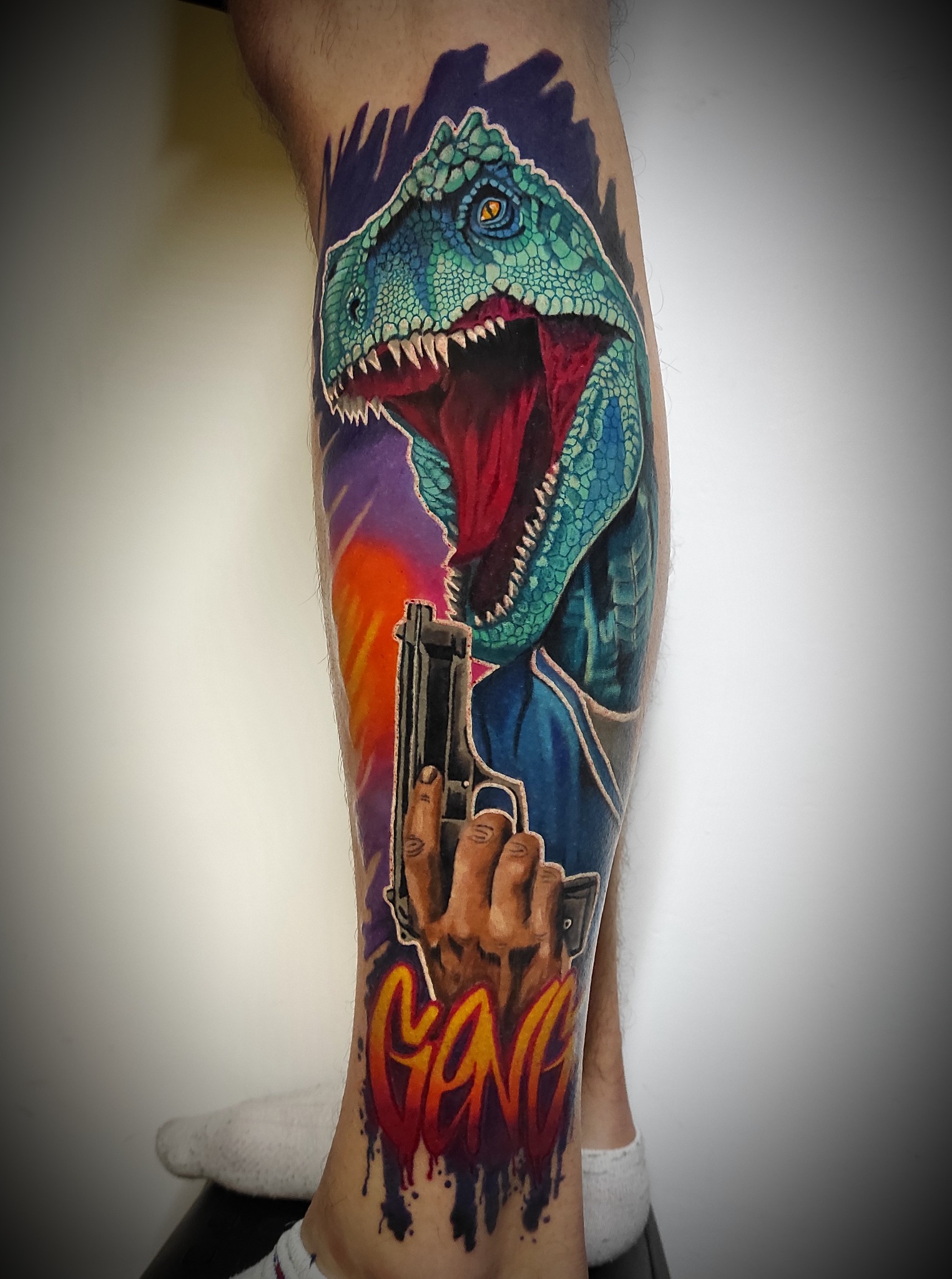 DINOCITYTATTOO – tatuaż dinozaura #5 – DINKZ ART DINOCITYTATTOO – tatuaż dinozaura #5 – DINKZ ART